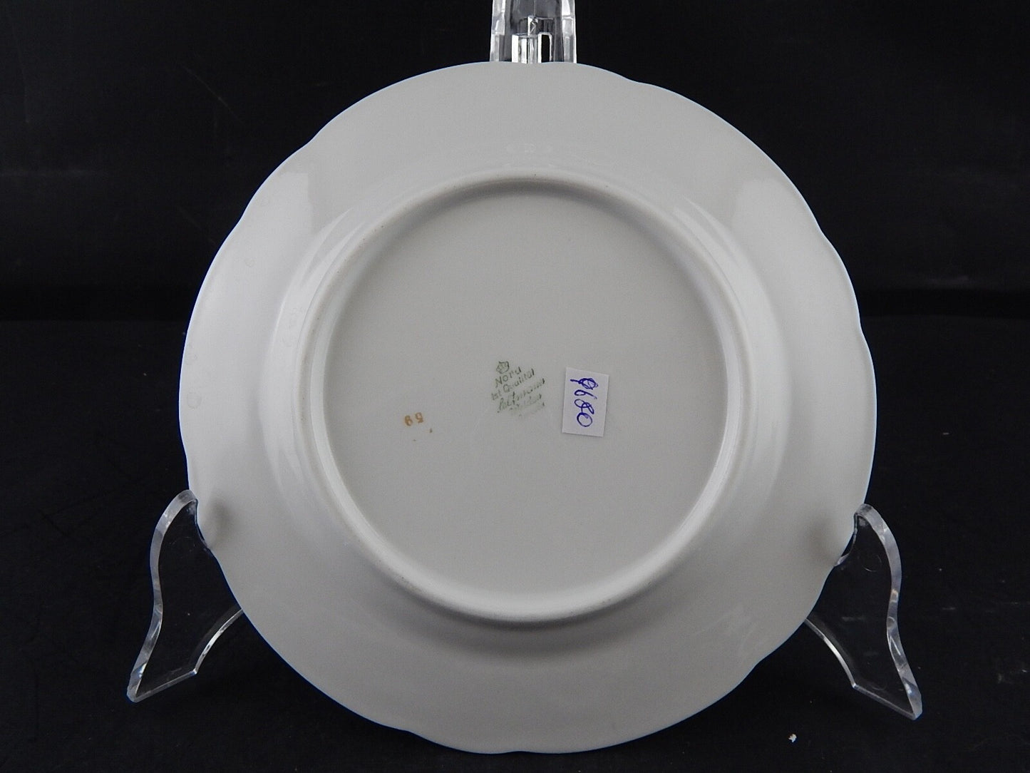 VINTAGE PIATTO DESSERT PORCELLANA SELTMANN WEIDEN BAVARIA FIORI DI PESCO