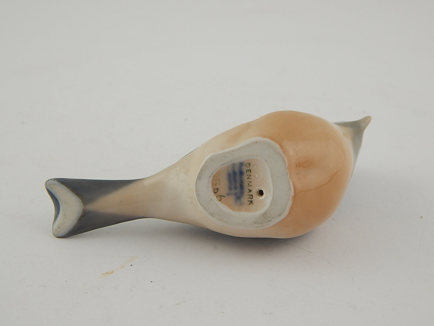 ROYAL COPENHAGEN ANTICA STATUINA PORCELLANA CINCIA DAL CIUFFO CRESTED TITMOUSE