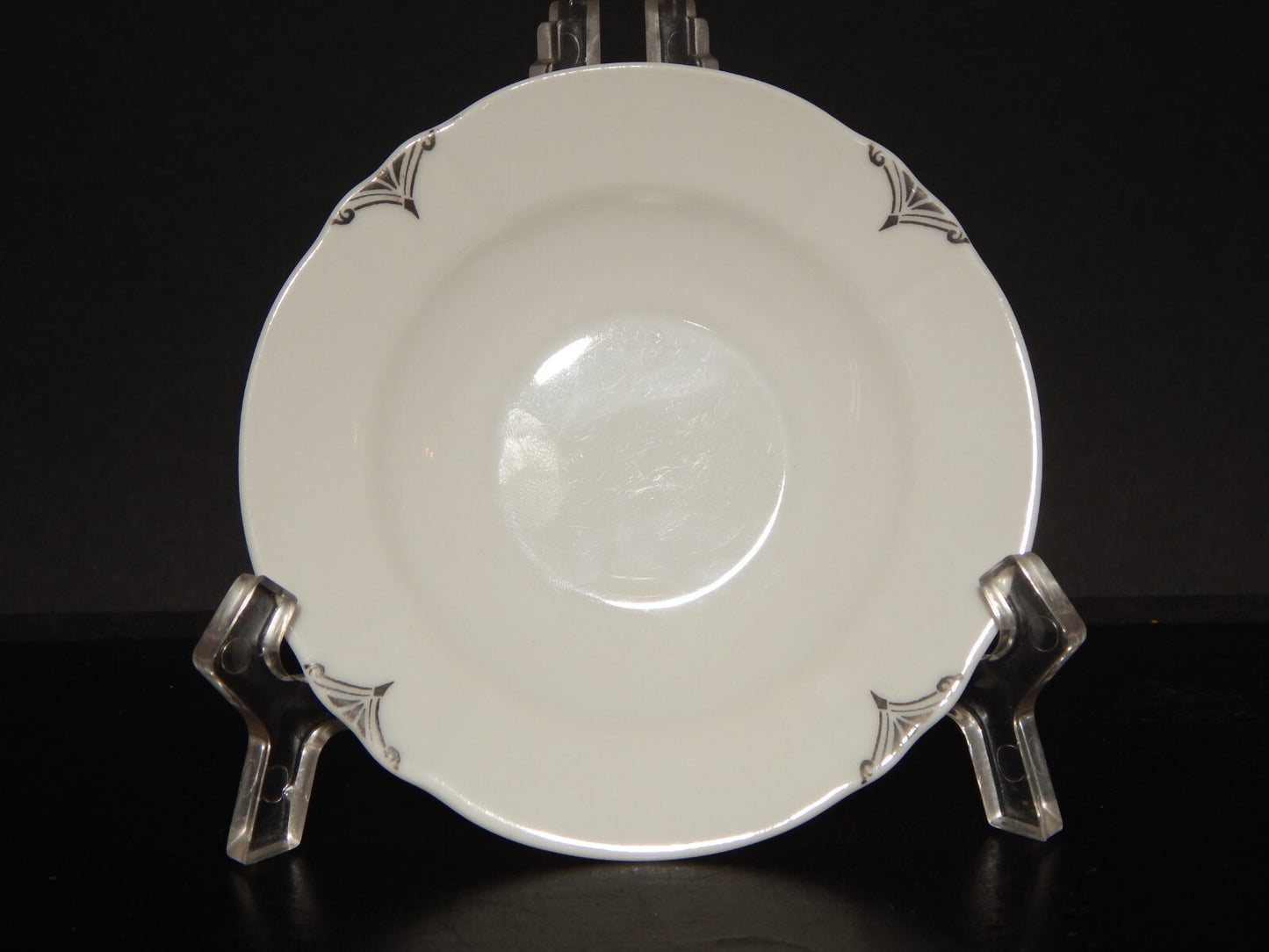 ANTICA TAZZINA CAFFE' PORCELLANA BIANCA E ARGENTO WINTERLING BAVARIA