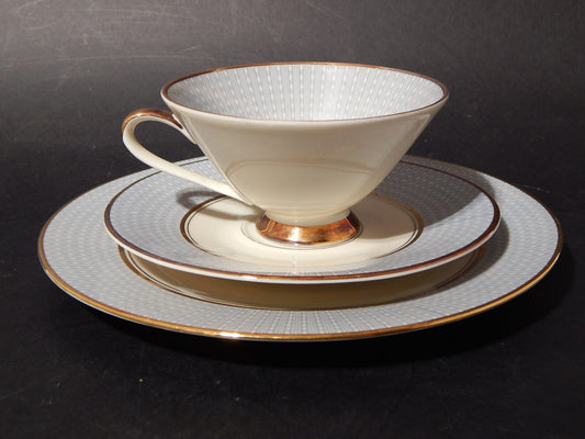 PREZIOSO RARO ART DECO TRIO TE' PORCELLANA ZEH SCHERZER BAVARIA DECORO A MANO