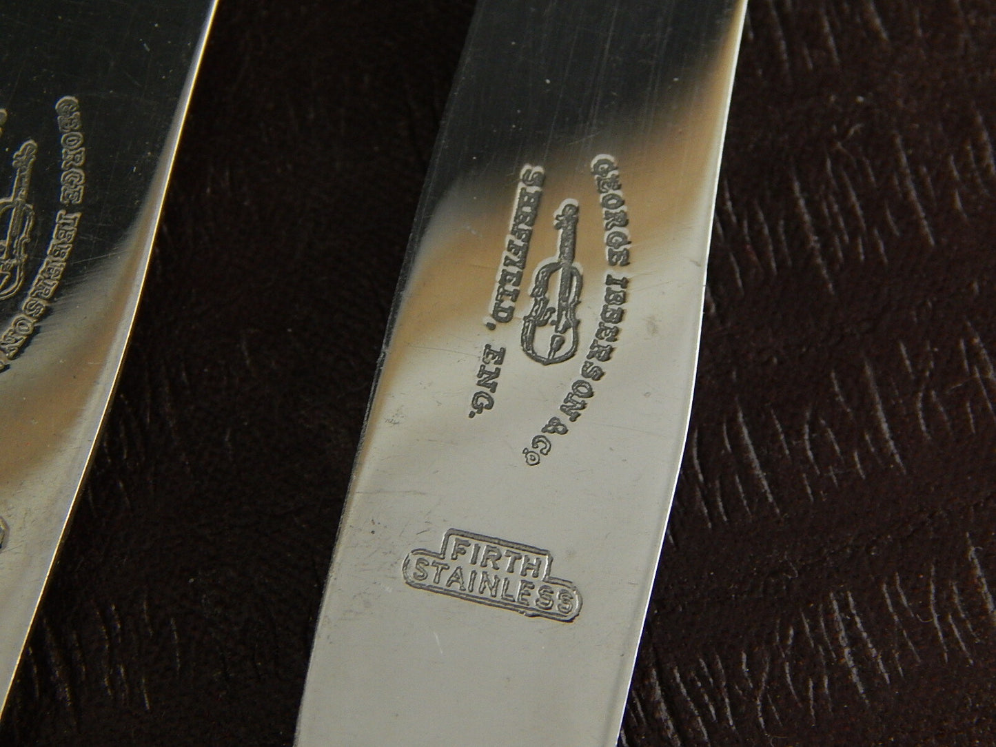 ANTICO SET 6 COLTELLI DESSERT SILVER PLATED GEORGE IBBERSON & CO SHEFFIELD 1920