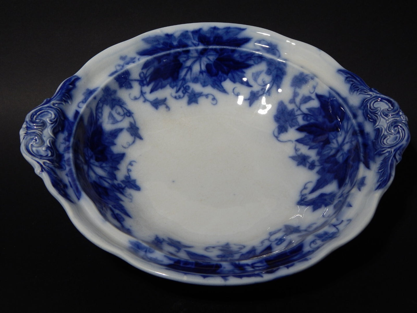 ANTICO CENTROTAVOLA FRUTTIERA SARREGUEMINES U&C BRYONIA CERAMICA ART NOUVEAU 800