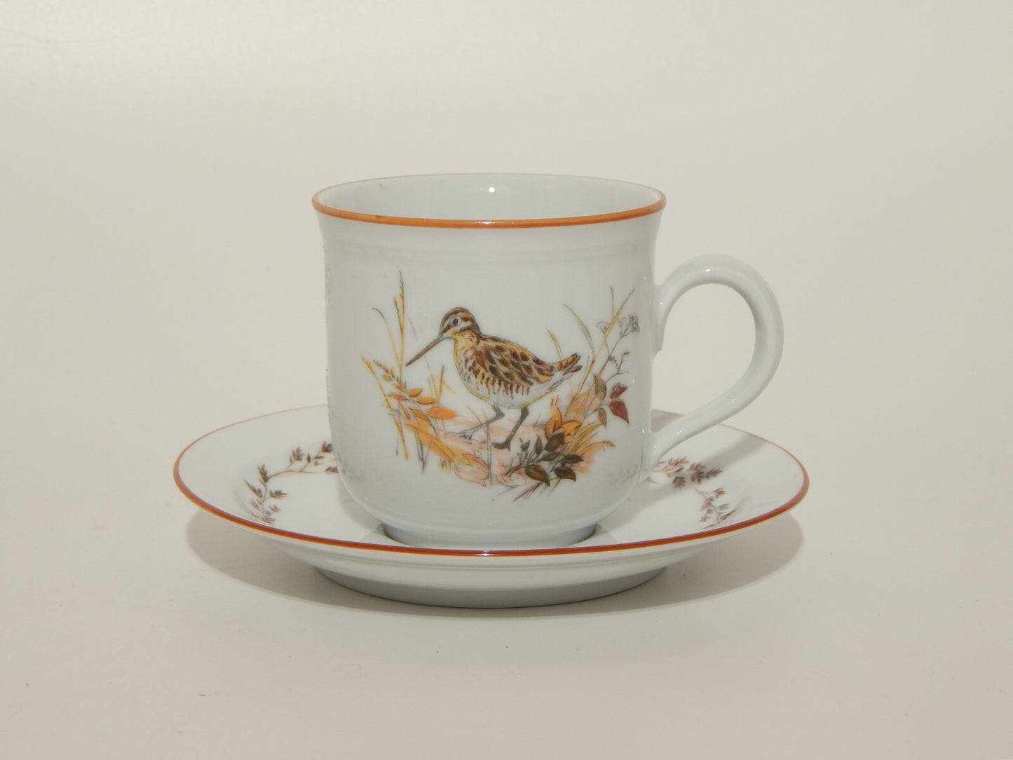 VINTAGE TAZZA DA TE' CAFFE' PORCELLANA SELTMANN WEIDEN MADS STAGE BECCACCIA