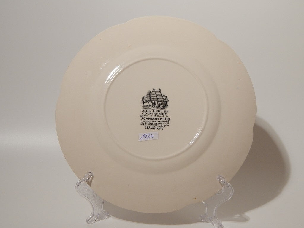 ANTICO SERVIZIO 12 PIATTI SEMI PORCELLANA JOHNSON BROS OLDE ENGLISH COUNTRYSIDE