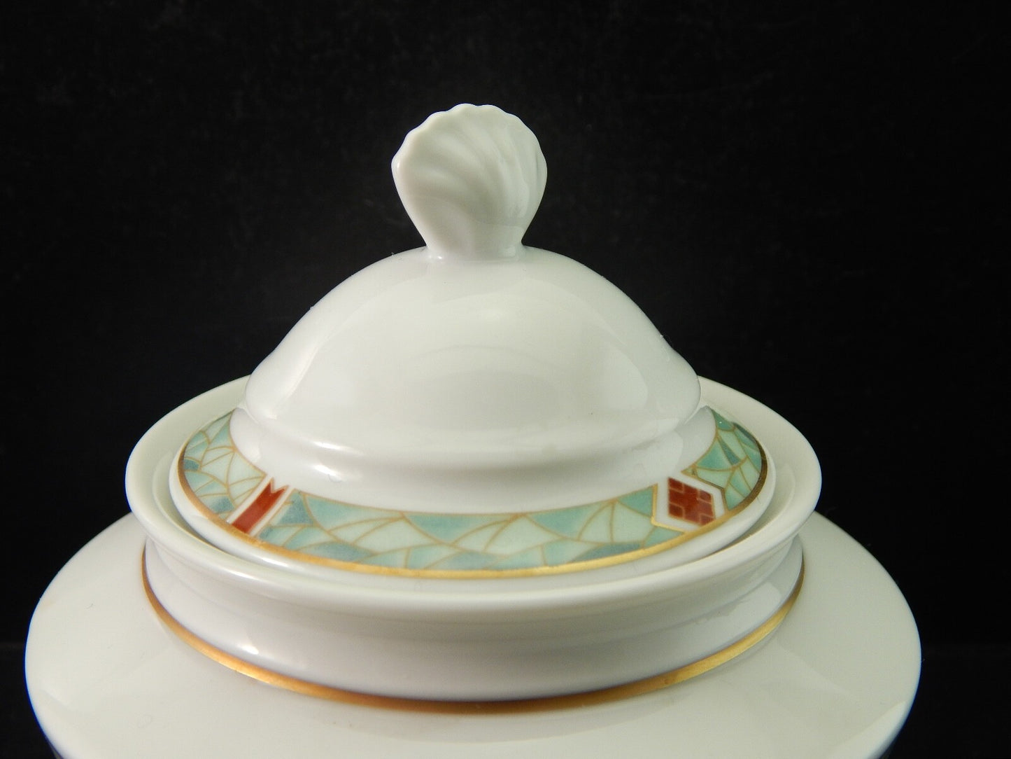 VINTAGE SERVIZIO CAFFÈ PORCELLANA H W DESIGN BAVARIA STILE ART DECO