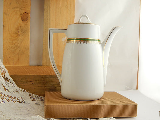 ANTICA RARA CAFFETTIERA STILE IMPERO PORCELLANA KPM WALDENBURG FINE 800