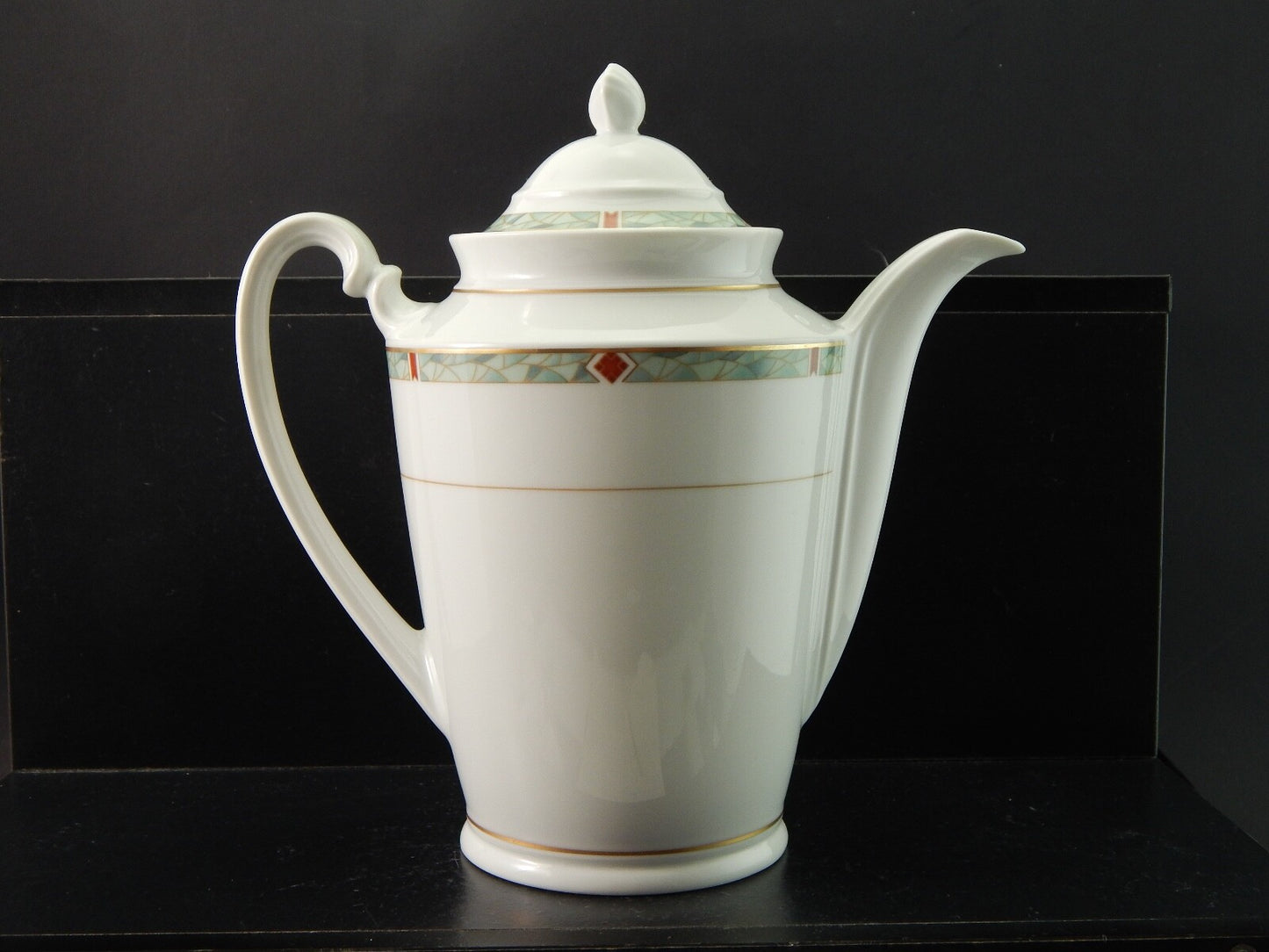 VINTAGE SERVIZIO CAFFÈ PORCELLANA H W DESIGN BAVARIA STILE ART DECO