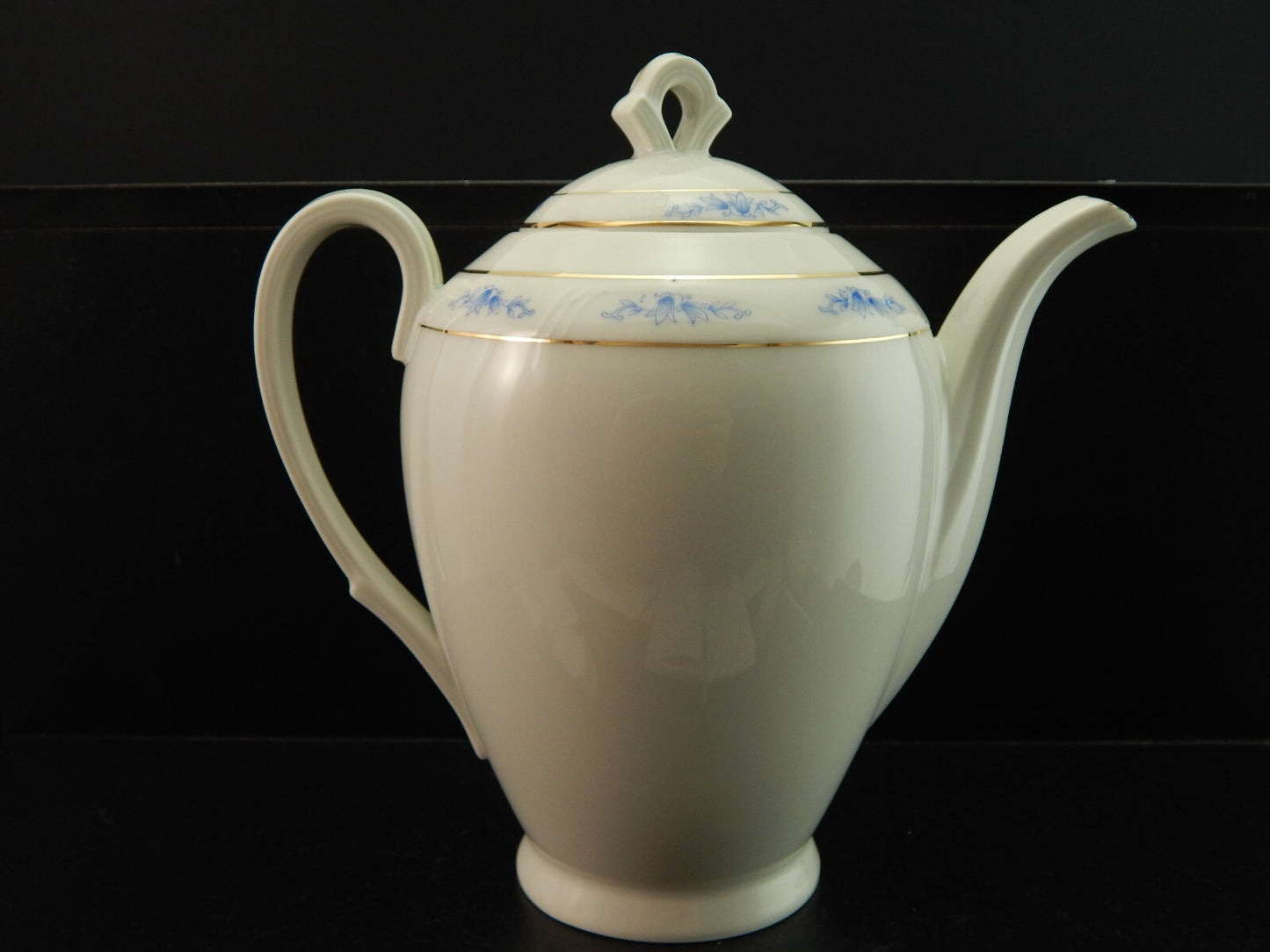 ANTICO 1945 ART DECO PREZIOSO SERVIZIO CAFFE' PORCELLANA H & C CHODAU BOHEMIA