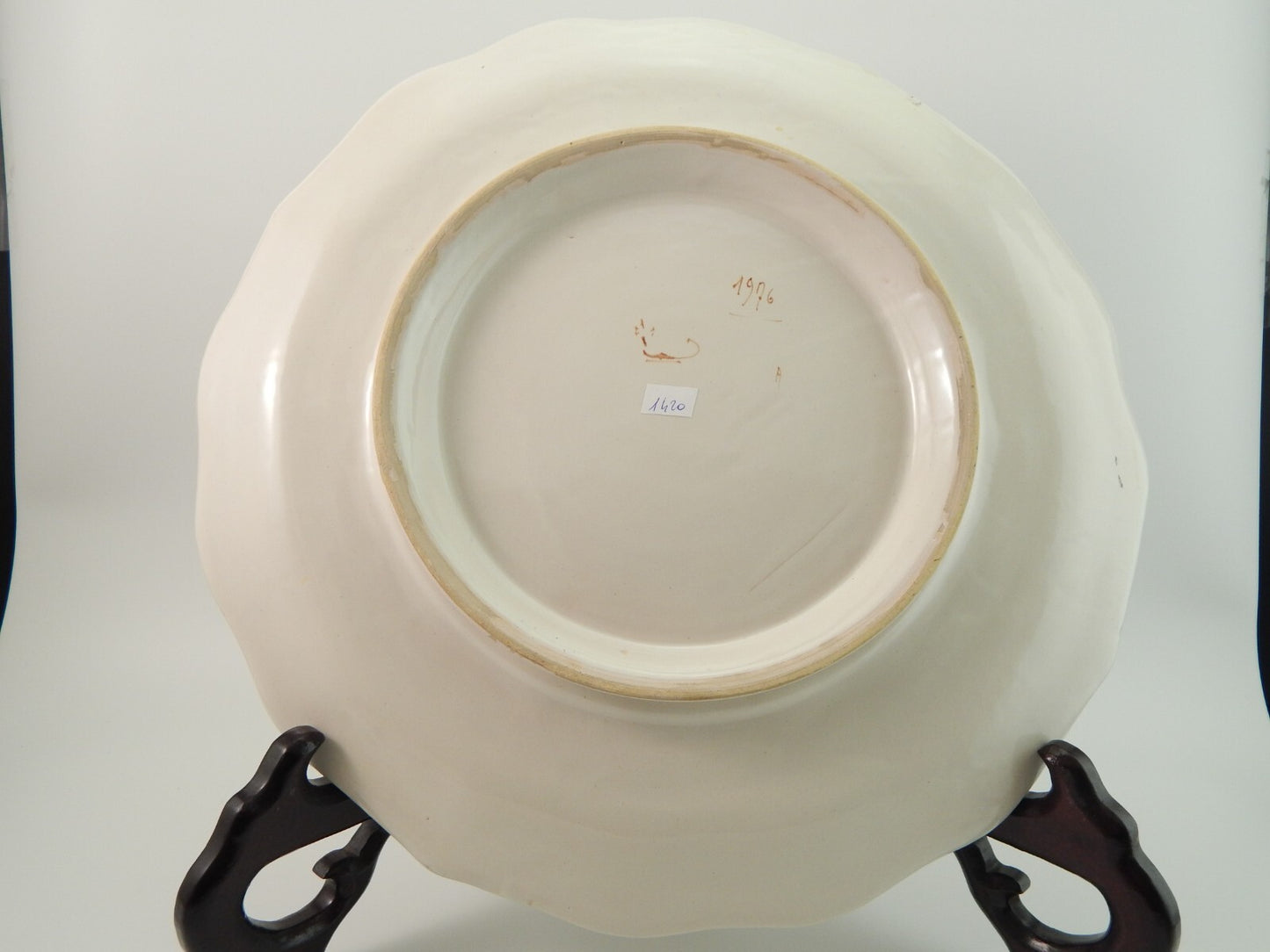 ANTICO PREZIOSO PIATTO PARATA CERAMICA ALBISOLA LA CASA DELL'ARTE PRIMO 900