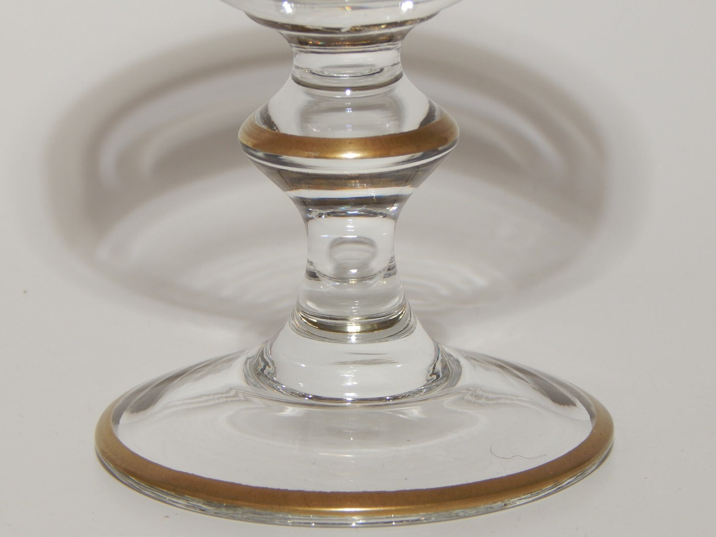 PREZIOSO STILE IMPERO CALICE COPPA CHAMPAGNE VETRO SOFFIATO MURANO VENEZIANO ORO