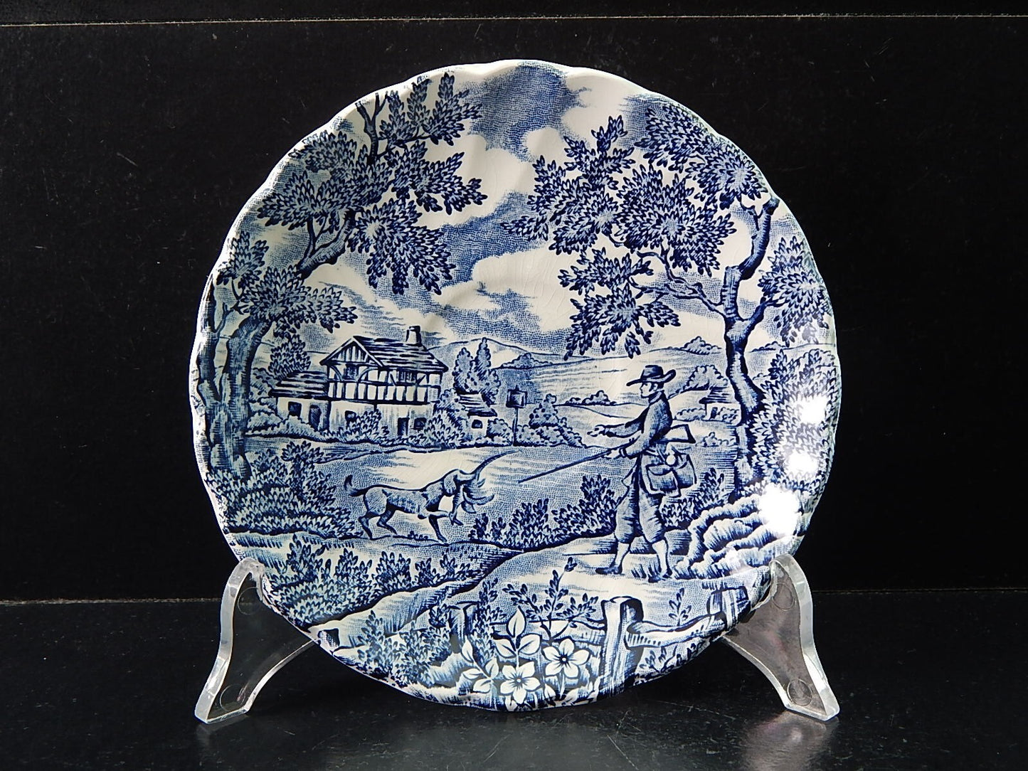 VINTAGE CERAMICA TAZZA TE' THE HUNTER MYOTT POTTERY ENGLAND IL CACCIATORE #2120