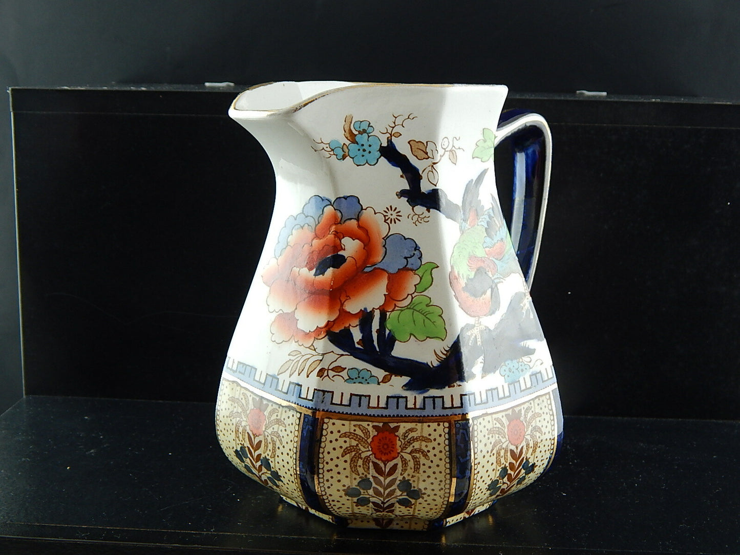 ANTICA PREZIOSA CARAFFA CERAMICA DIPINTA MANO LOSOL WARE KEELING & CO. SHANGHAI