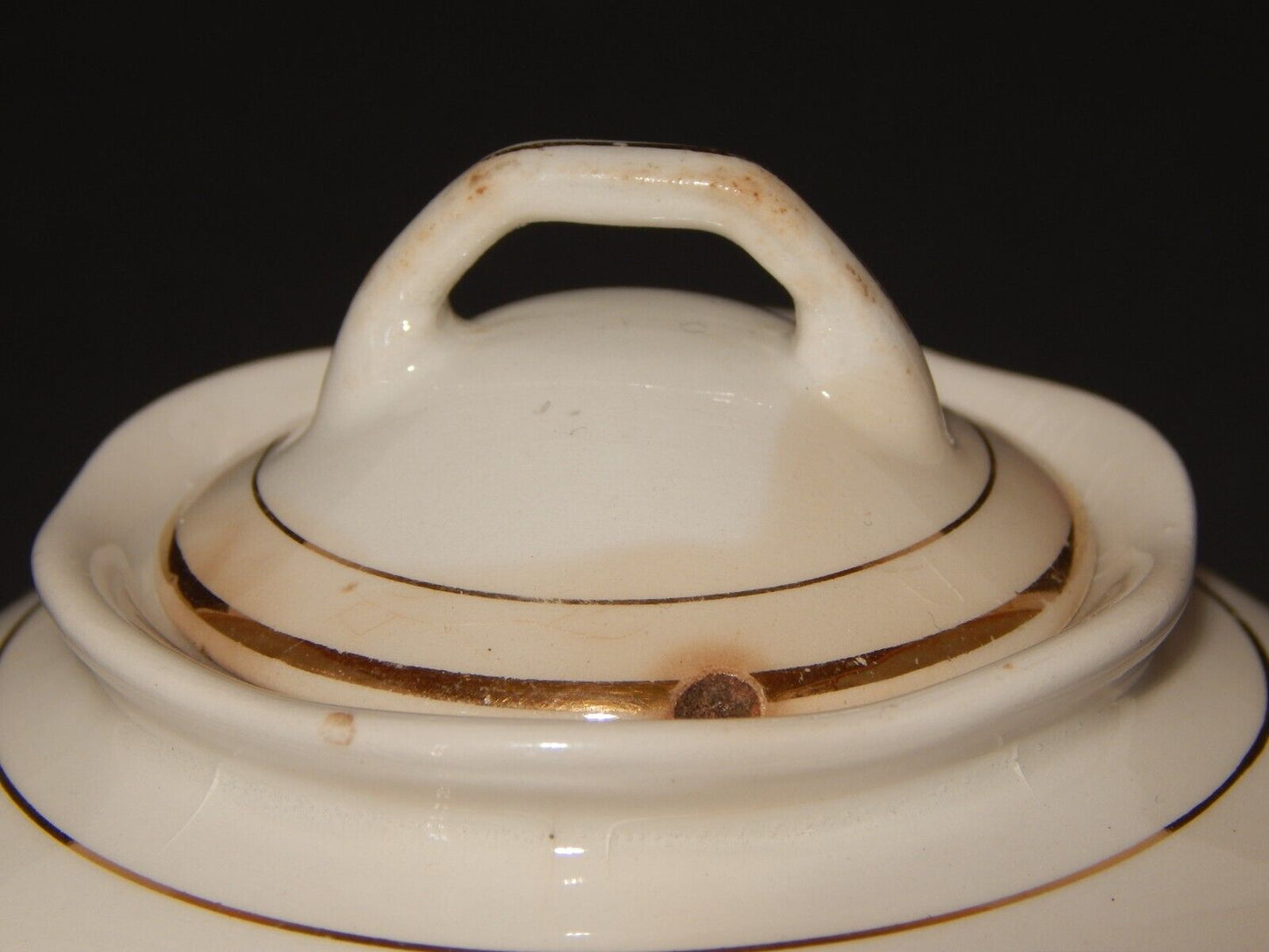 MODERNARIATO ZUCCHERIERA SOCIETA' CERAMICA ITALIANA LAVENO DECORO FIORI DI PESCO