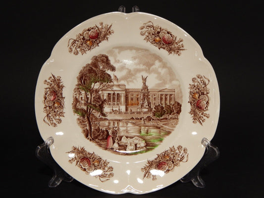 ANTICO PIATTO PORCELLANA JOHNSON BROS ROYAL HOMES OF BRITAIN BUCKINGHAM PALACE