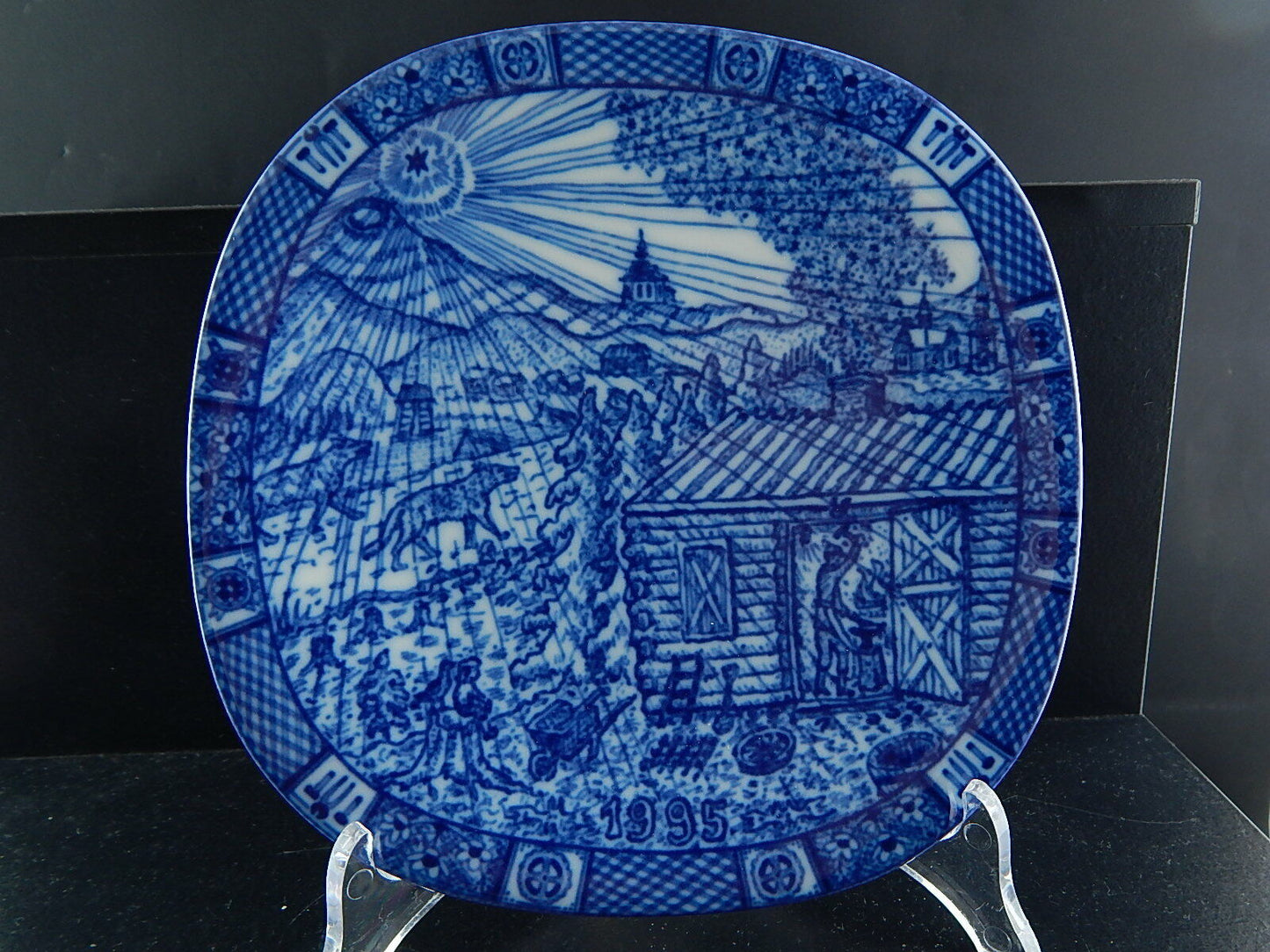 RORSTRAND PIATTO PORCELLANA NATALE 1995 PORCELAIN CHRISTMAS PLATE COLLEZIONE NEW