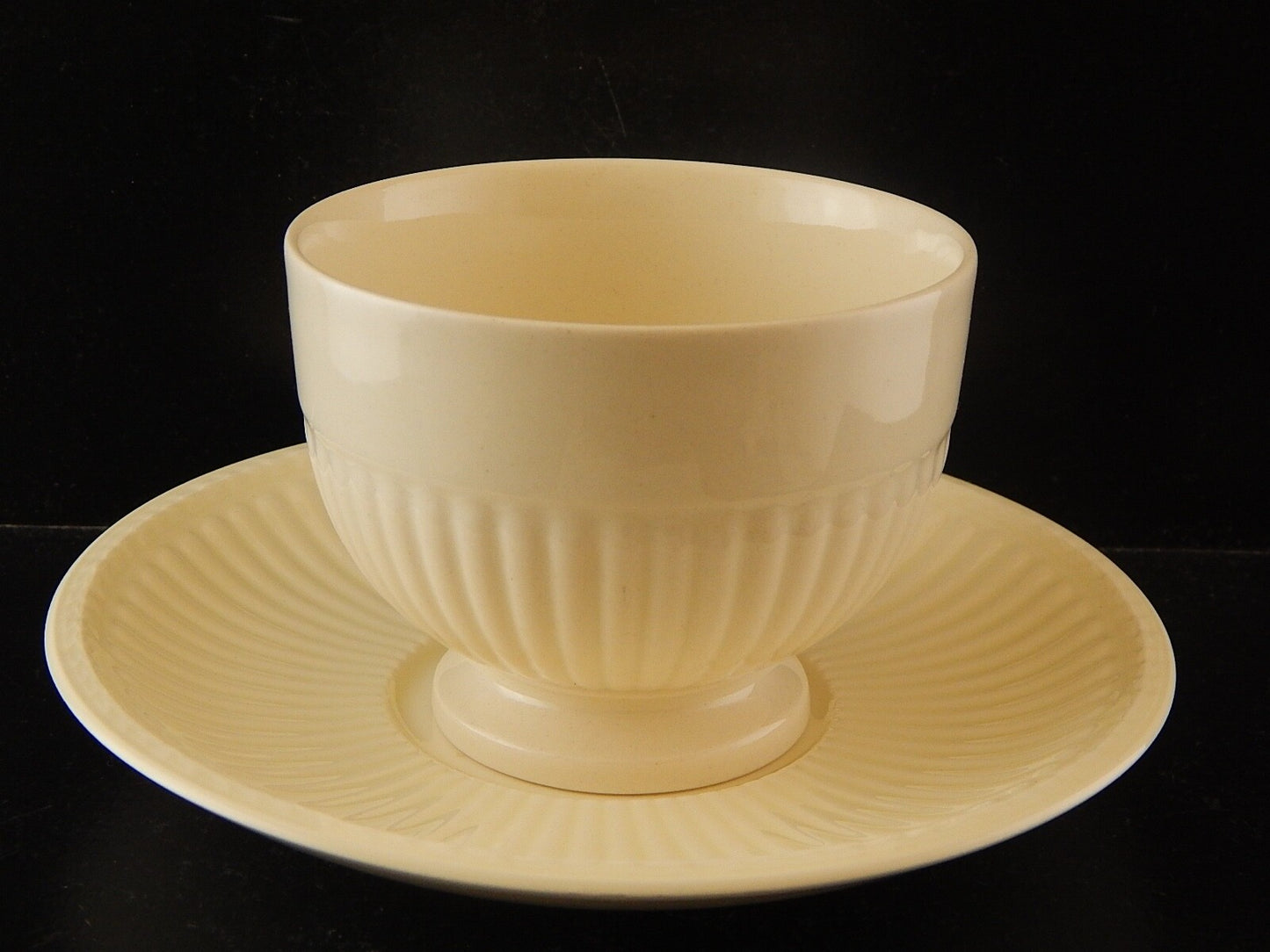 GEORGIANA RARA TAZZA COLAZIONE CERAMICA CREMA WEDGWOOD ETRURIA BARLASTON EDME