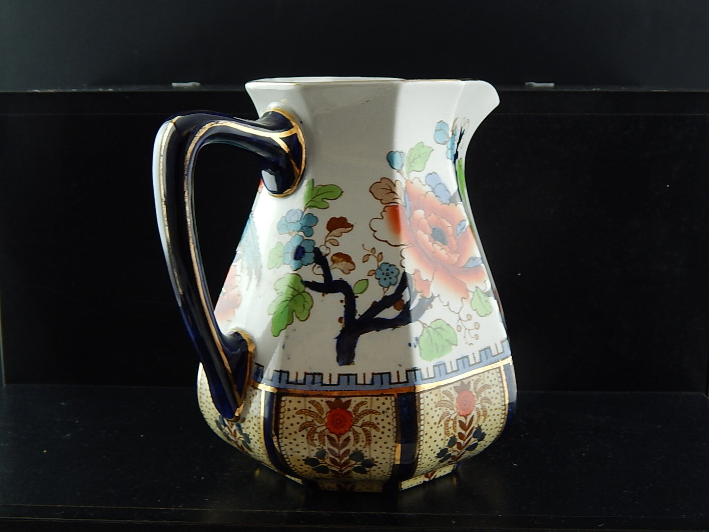 ANTICA PREZIOSA CARAFFA CERAMICA DIPINTA MANO LOSOL WARE KEELING & CO. SHANGHAI