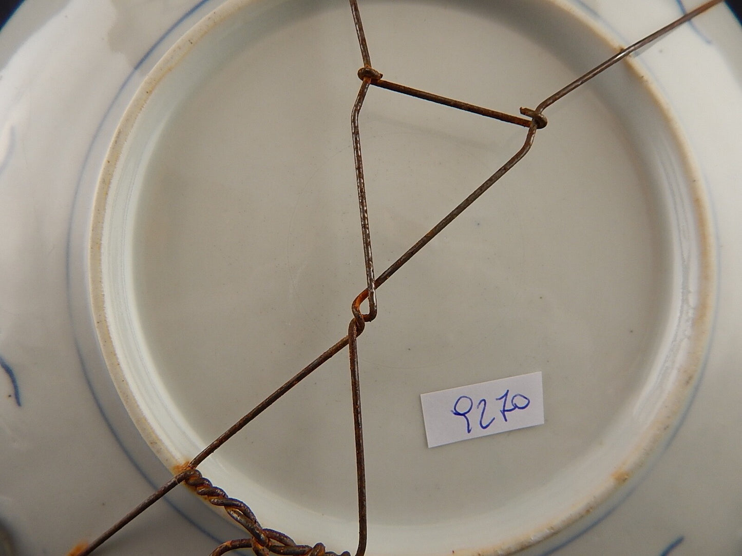 ANTIQUARIATO ORIENTALE PIATTO PORCELLANA GIAPPONE IMARI DIPINTO A MANO DEL 1800