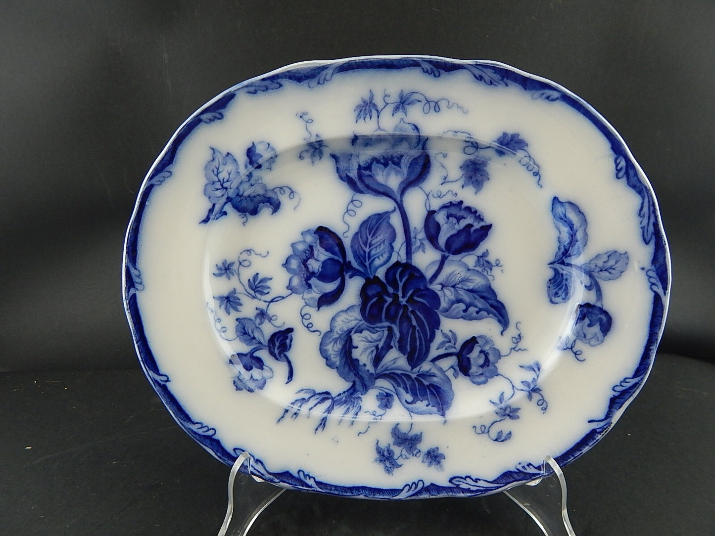 ANTICO VASSOIO RAVIERA CERAMICA WEDGWOOD WATER NYMPH DIPINTO MANO FINE '800 A683