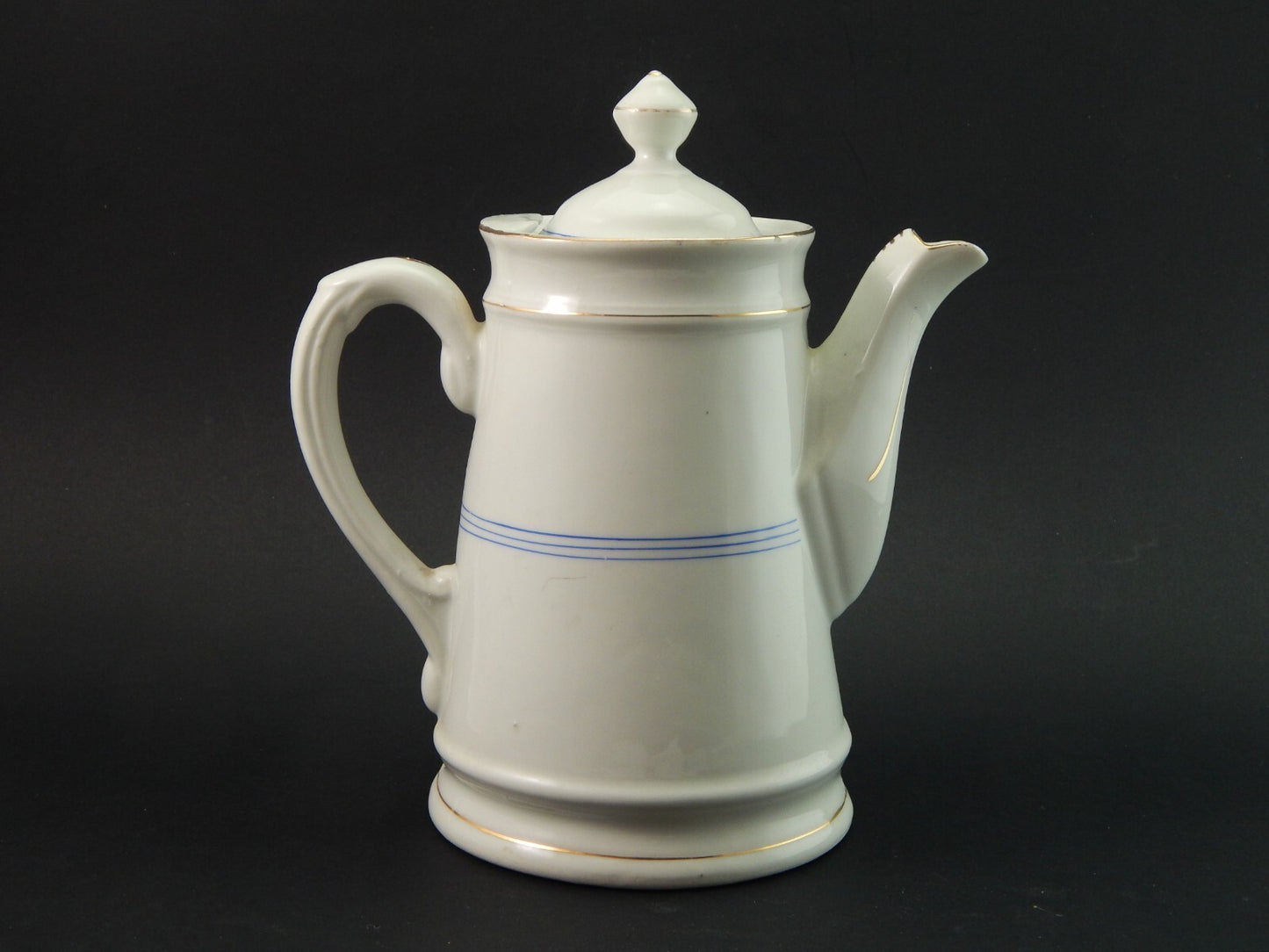 ANTICA GRANDE PREZIOSA TEIERA CAFFETTIERA VECCHIO PARIGI PORCELLANA FINE 1800