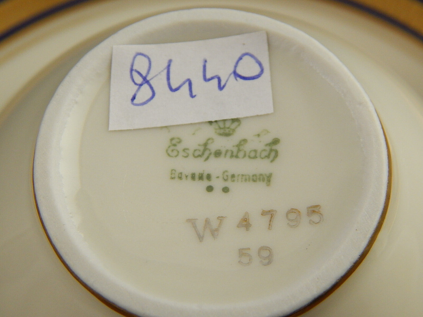 ANTICO STILE IMPERO PREZIOSA TAZZA TE' PORCELLANA ESCHENBACH BAVARIA