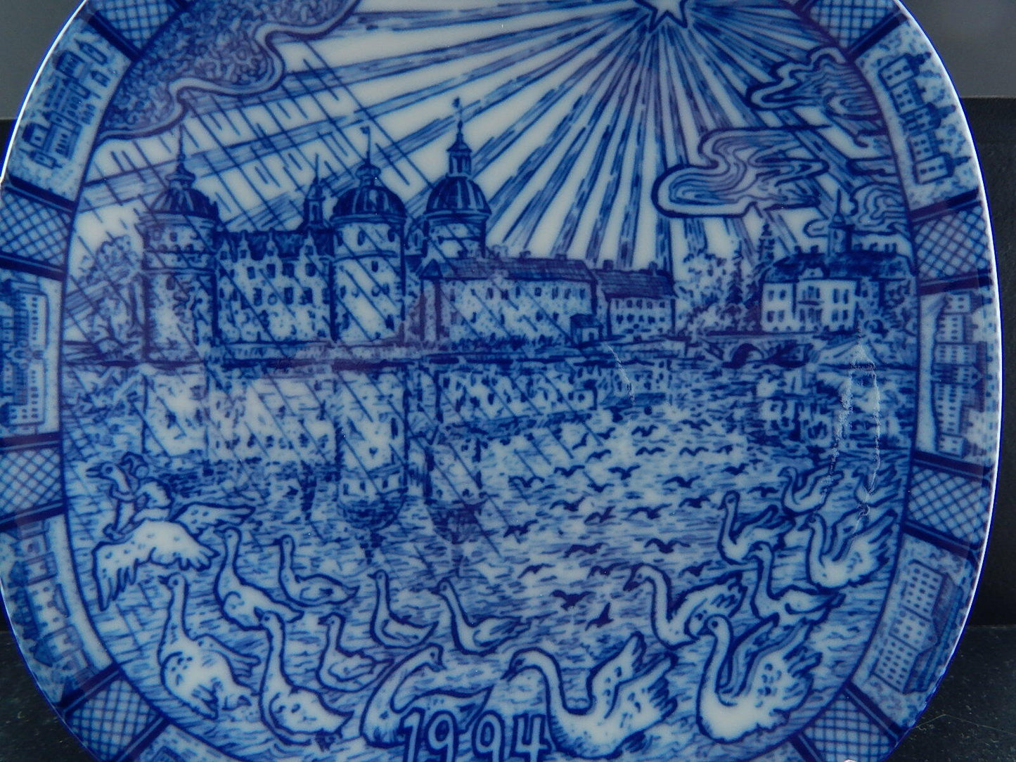 RORSTRAND PIATTO PORCELLANA NATALE 1994 PORCELAIN CHRISTMAS PLATE COLLEZIONE NEW