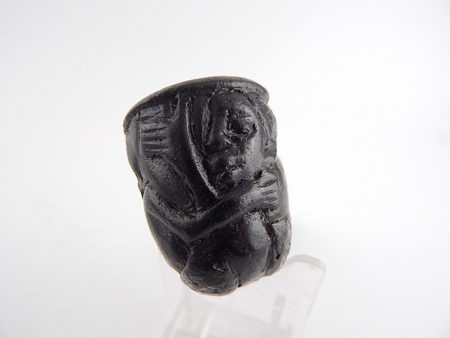 VINTAGE PIPA FUMATA KIKO MADE IN TANZANIA LEGNO SCOLPITA MANO HAND CARVED PIPE