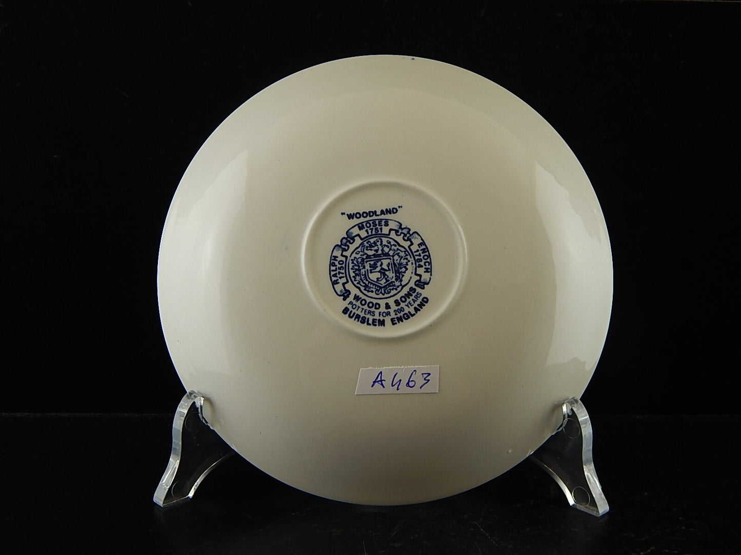 ANTICA TAZZA TE' CERAMICA POTTERY WOOD&SONS BURSLEM ENOCH1784RALPH1750 WOODLAND