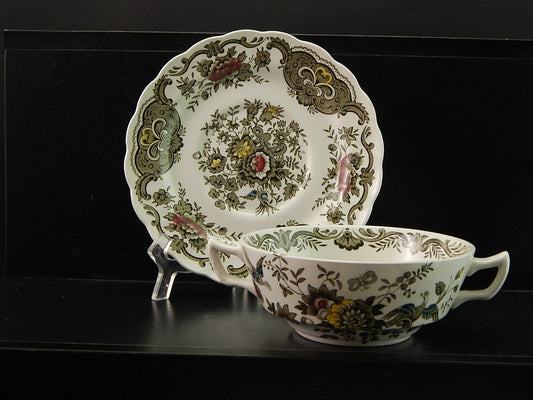 VINTAGE TAZZA BRODO SEMI PORCELLANA RIDGWAY 1792 STAFFORDSHIRE WINDSOR