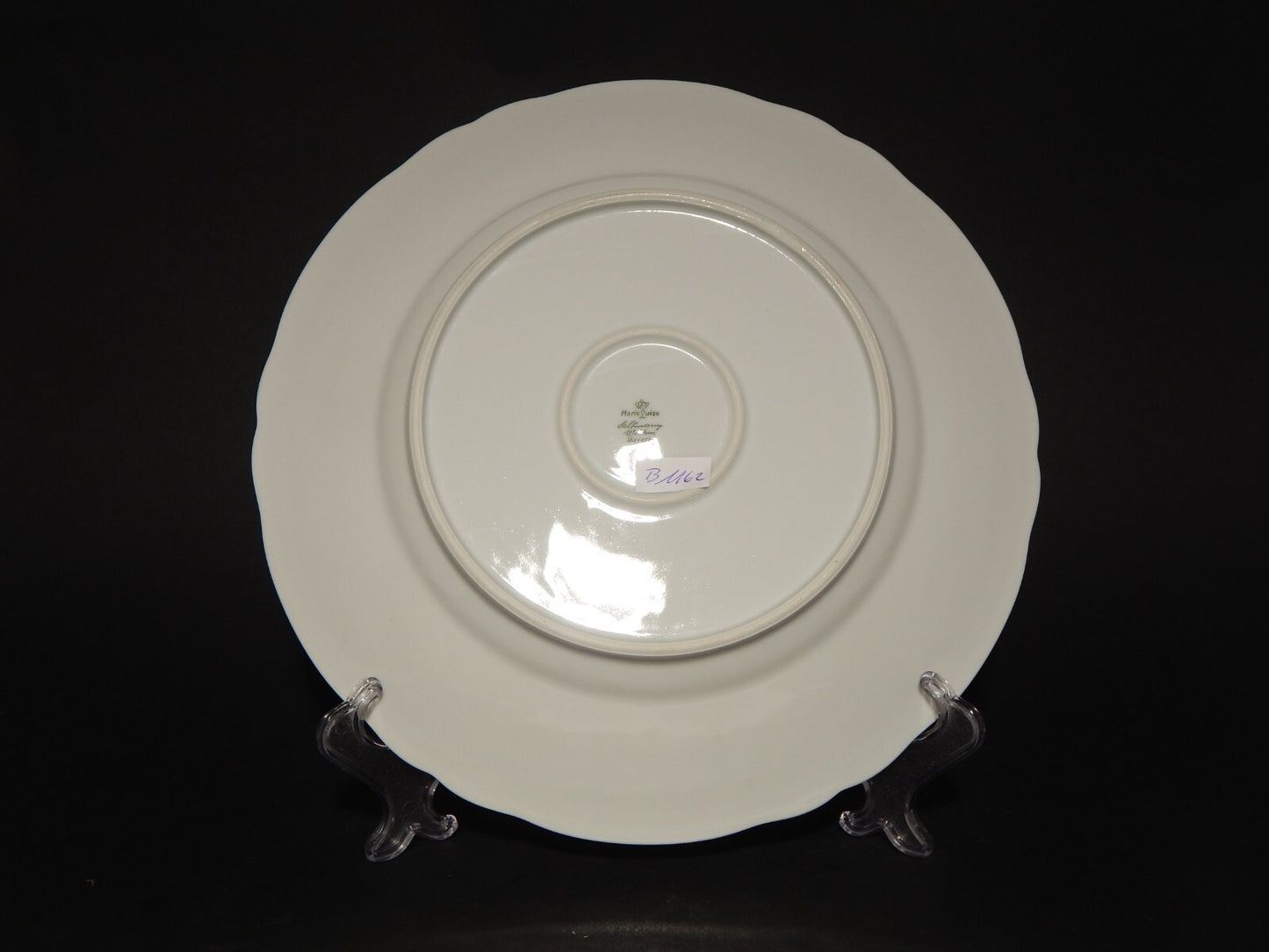 ANTICO VASSOIO ROTONDO PORCELLANA BIANCA SELTMANN WEIDEN BAVARIA MARIE LUISE