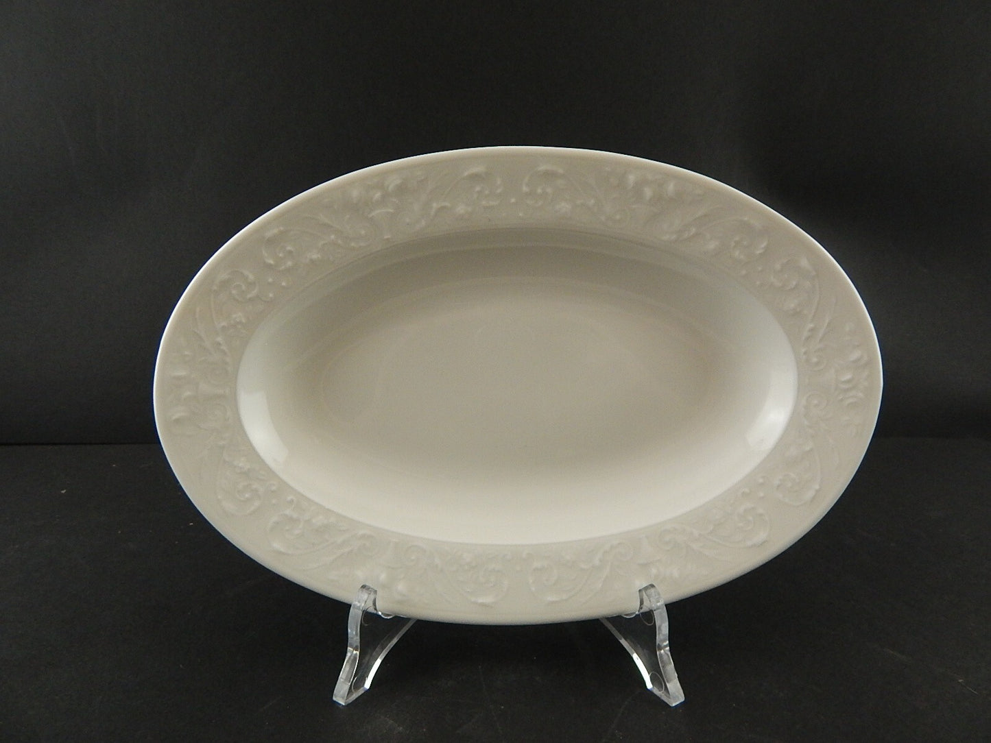 RAVIERA VASSOIO OVALE LIMOGES RAYNAUD PORCELLANA BIANCA MODELLO WASHINGTON