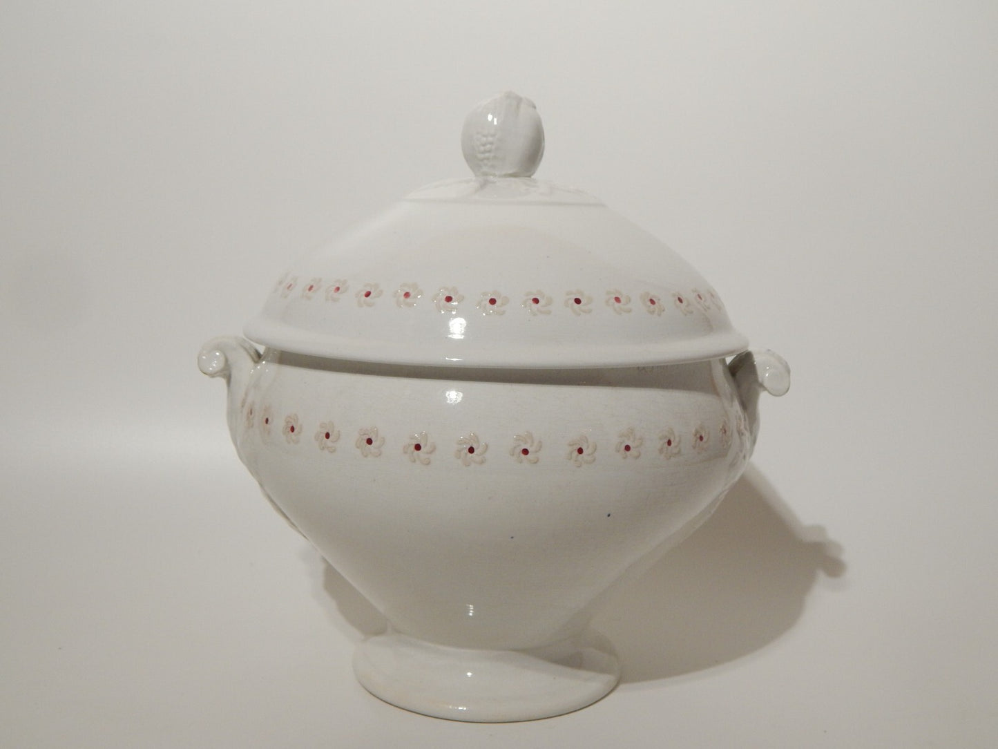 ANTICA ZUPPIERA CENTROTAVOLA SOCIETA' CERAMICA ITALIANA LAVENO FINE 1800