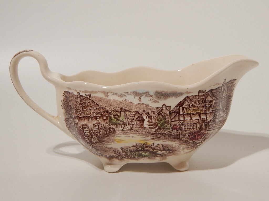 ANTICA SALSIERA SEMI PORCELLANA JOHNSON BROS OLDE ENGLISH COUNTRYSIDE