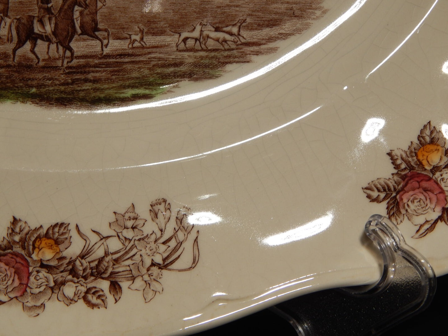 ANTICO VASSOIO PORCELLANA JOHNSON BROS ROYAL HOMES OF BRITAIN BALMORAL CASTLE #