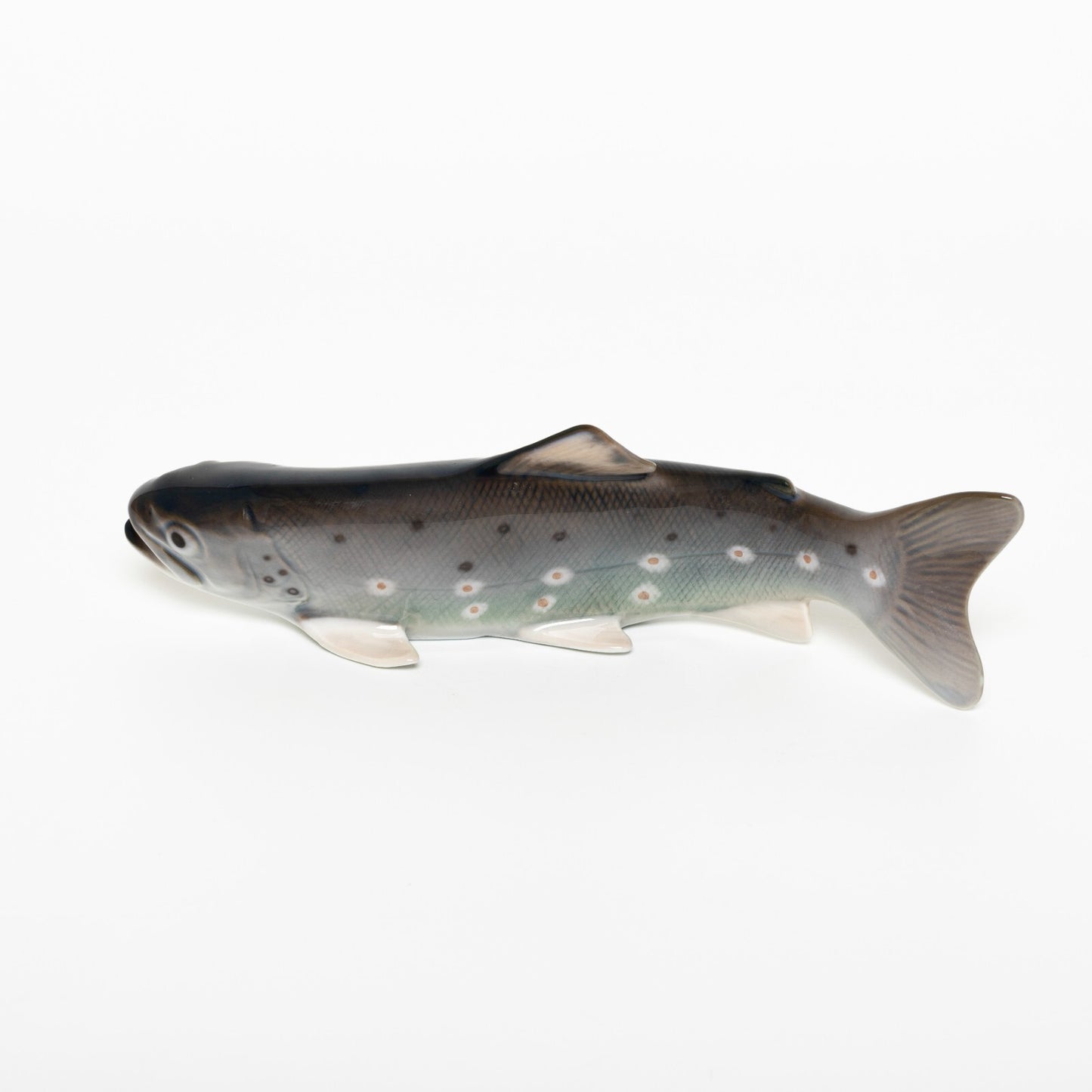 STATUINA PORCELLANA ROYAL COPENHAGEN BING&GRONDAHL "Trota" COD 2169 CM 4.5x16x5