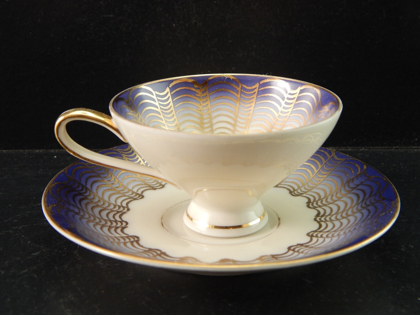 ANTICA ART DECO' TAZZINA CAFFE' PORCELLANA VOHENSTRAUSS BAVARIA JOHANN SELTMANN