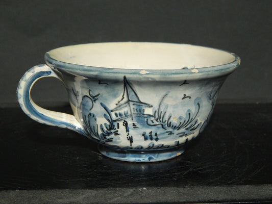 ANTICA TAZZA CERAMICA ALBISOLA ALBA DOCILIA FATTA DIPINTA A MANO PRIMO 900 #1745