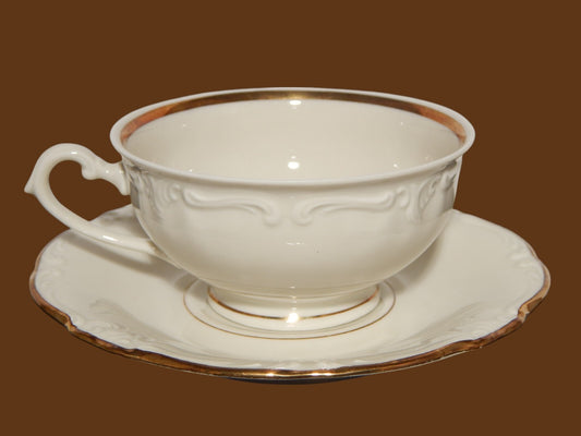 ANTICA TAZZA DA TE' PORCELLANA WINTERLING BAVARIA MODELLATA A ROCAILLE