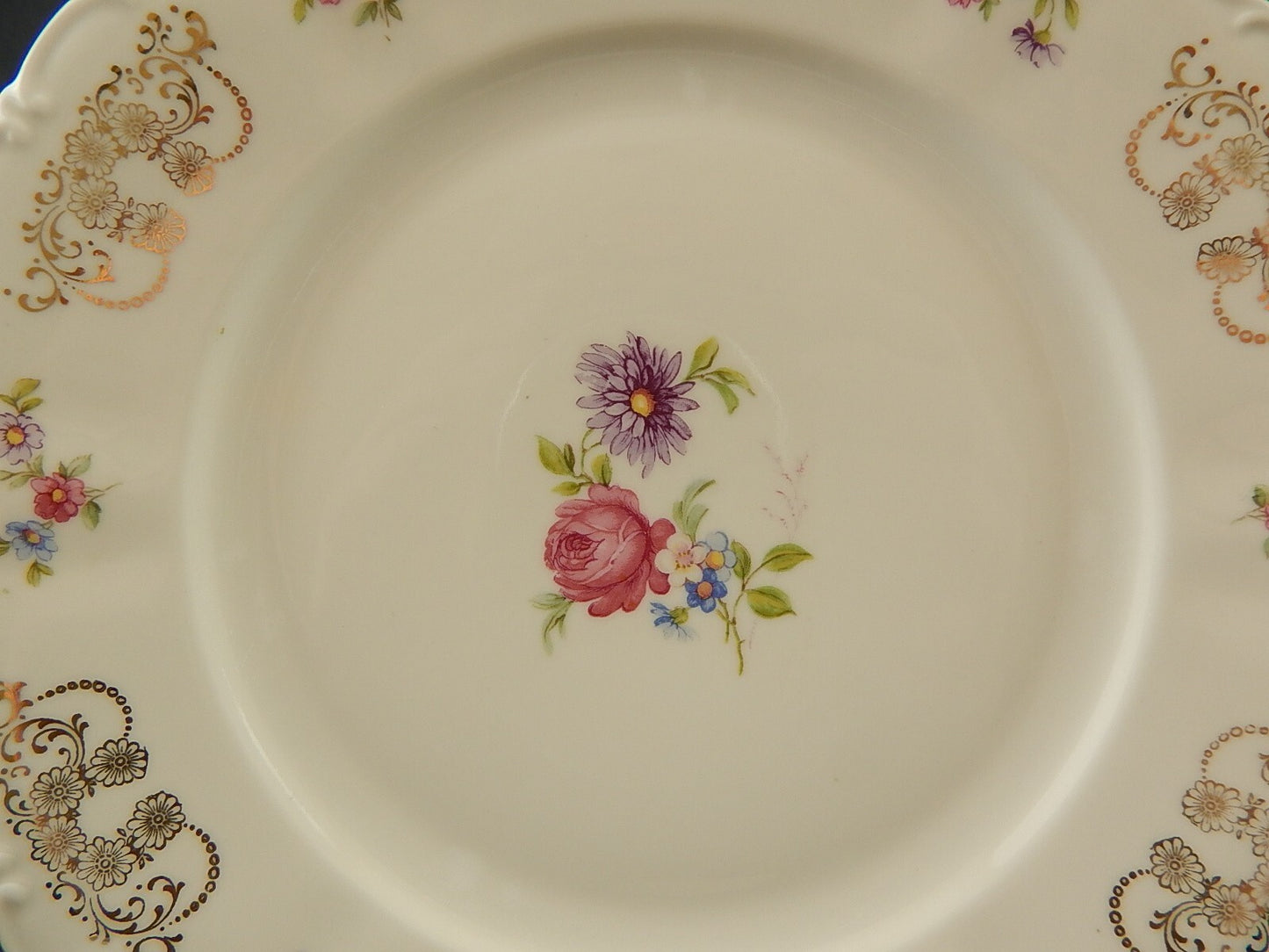 ANTICO SERVIZIO 6 PIATTI PORCELLANA BAVARIA SELTMANN W THERESIA LA ROSA LA DALIA