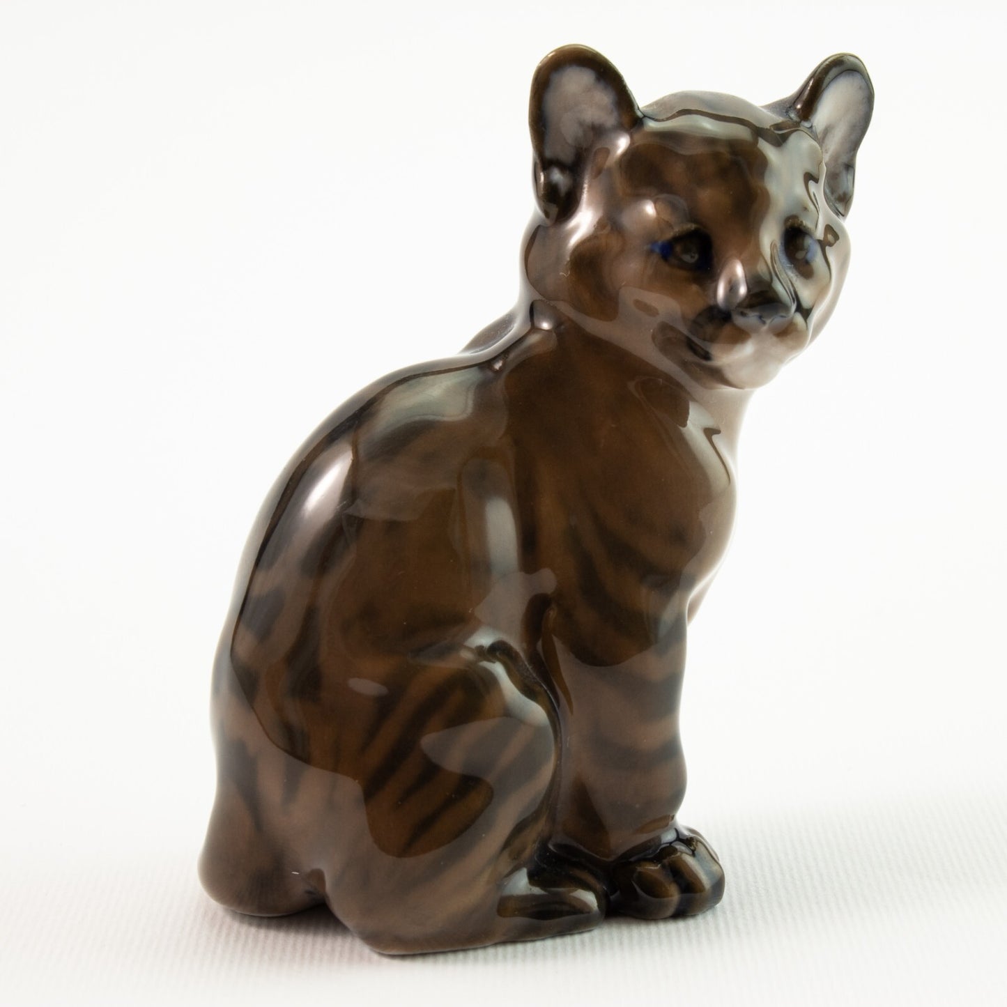 STATUINA PORCELLANA ROYAL COPENHAGEN RARISSIMA "Cucciolo Puma" COD 4783 CM 8x6x4