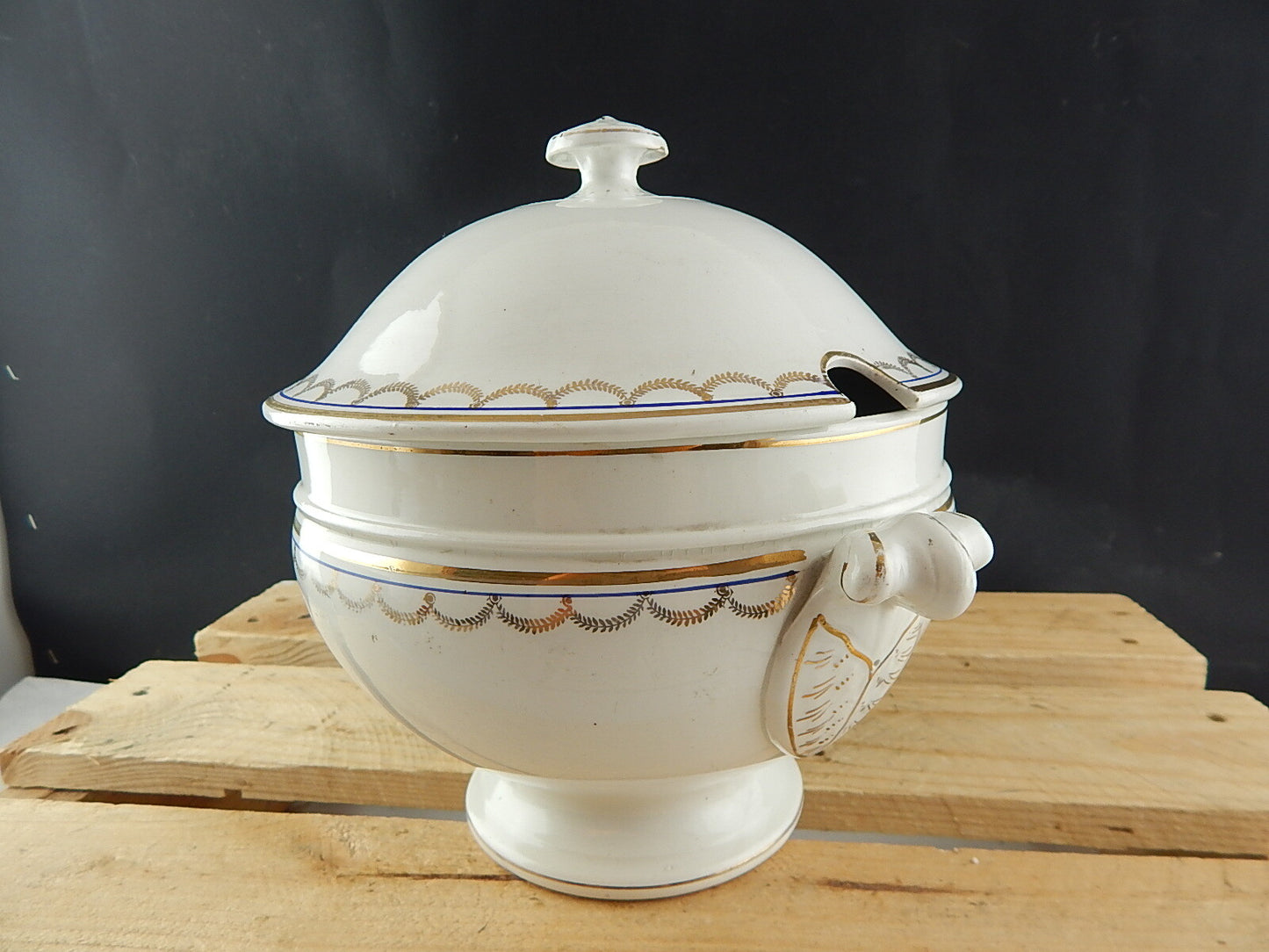 ANTICA AUTENTICA ZUPPIERA CENTROTAVOLA MODELLO IMPERO CERAMICA RICHARD MILANO