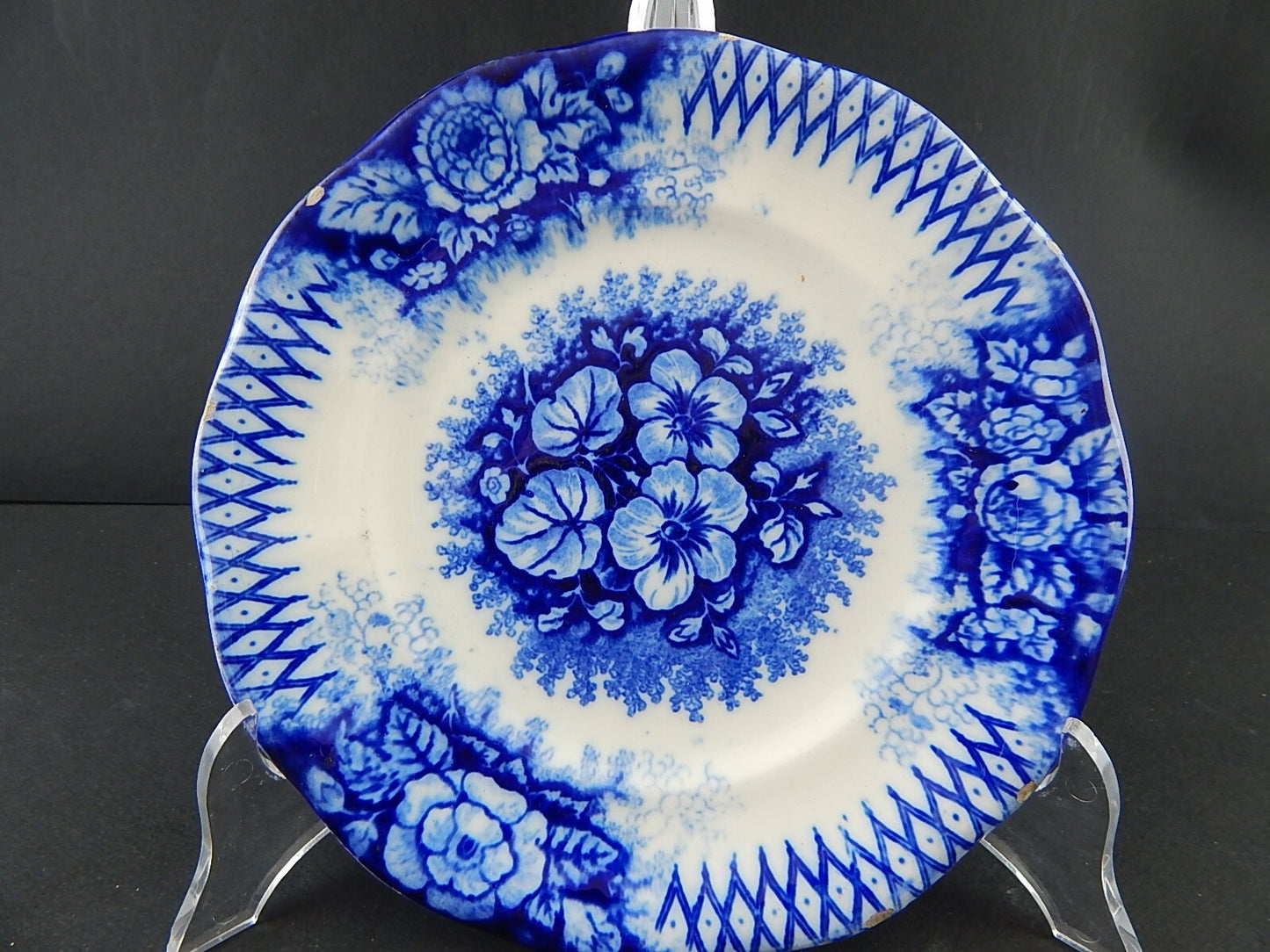 ANTICO PIATTO CERAMICA GIUSEPPE BESIO MONDOVI' SECONDA META' 800 JARDINIERE A121