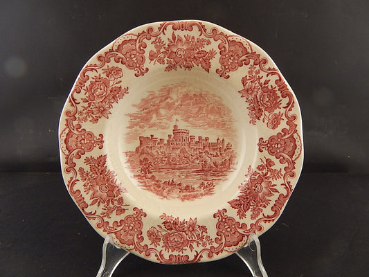PORCELLANA VINTAGE WEDGWOOD ROYAL HOMES OF BRITAIN WINDSOR CASTLE BIANCO ROSSO