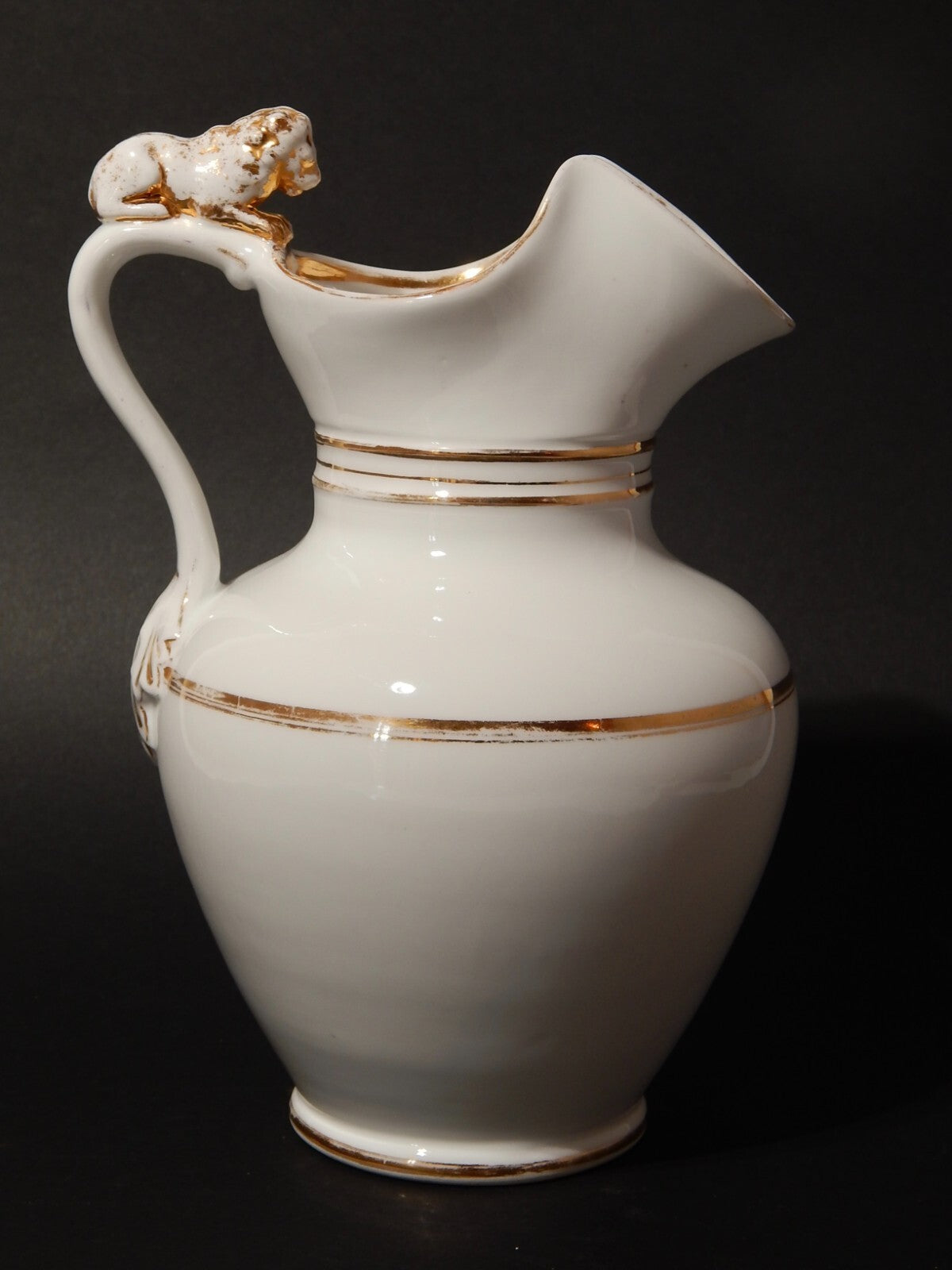 ANTICA PREZIOSA BROCCA CON COPERCHIO CIOCCOLATIERA PORCELLANA CARL TIELSCH 1800