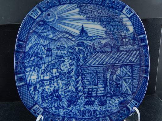 RORSTRAND PIATTO PORCELLANA NATALE 1995 PORCELAIN CHRISTMAS PLATE COLLEZIONE NEW