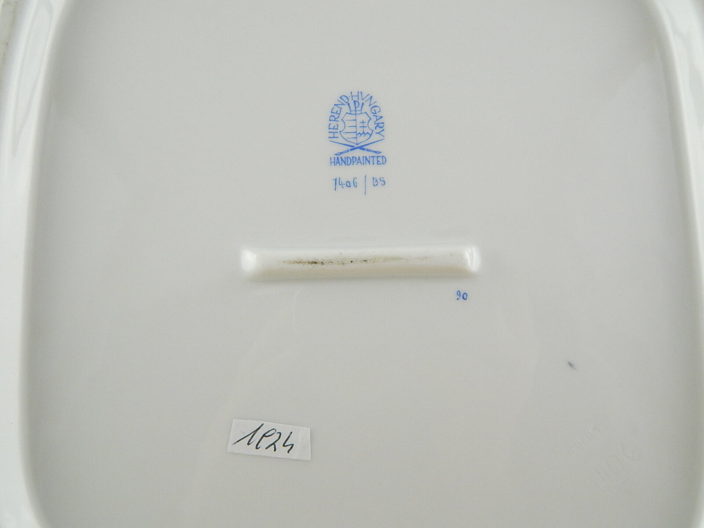 PORCELLANA HEREND VINTAGE PREZIOSO CENTROTAVOLA TRAFORATO PRIMAVERA DIPINTO MANO