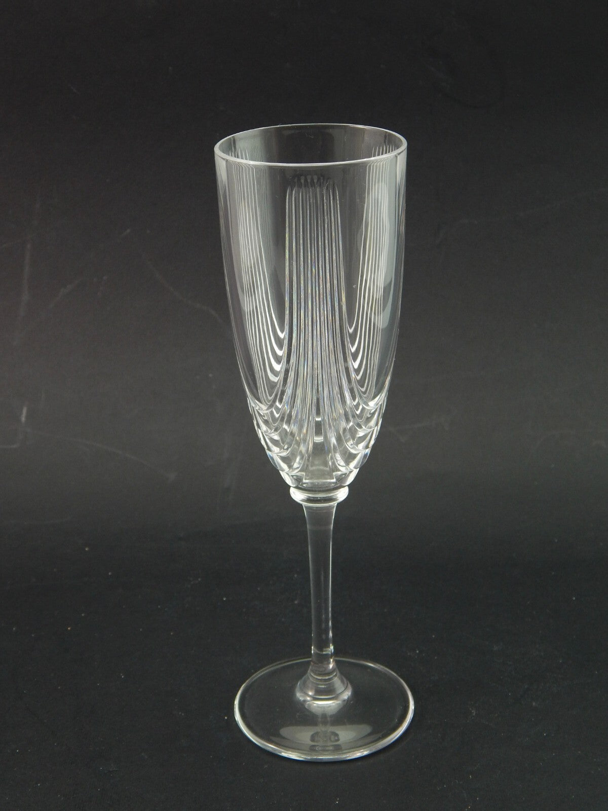 VINTAGE ELEGANTE SERVIZIO 18 CALICI CRISTALLO IN STILE ART DECO MADE IN ITALY