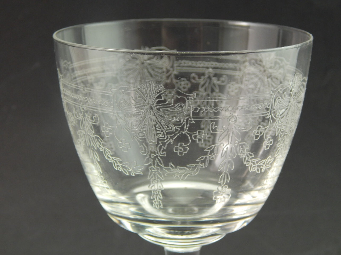 ANTICO LIBERTY SERVIZIO 20 CALICI VETRO SOFFIATO CRISTALLERIA VAL D'ELSA