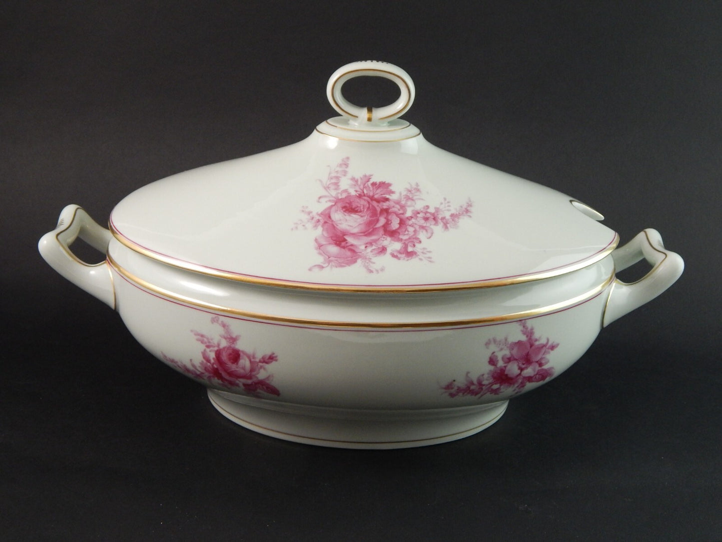 ANTICO SERVIZIO TAVOLA PIATTI PORCELLANA JOHANN HAVILAND BAVARIA DECORO SAVONA