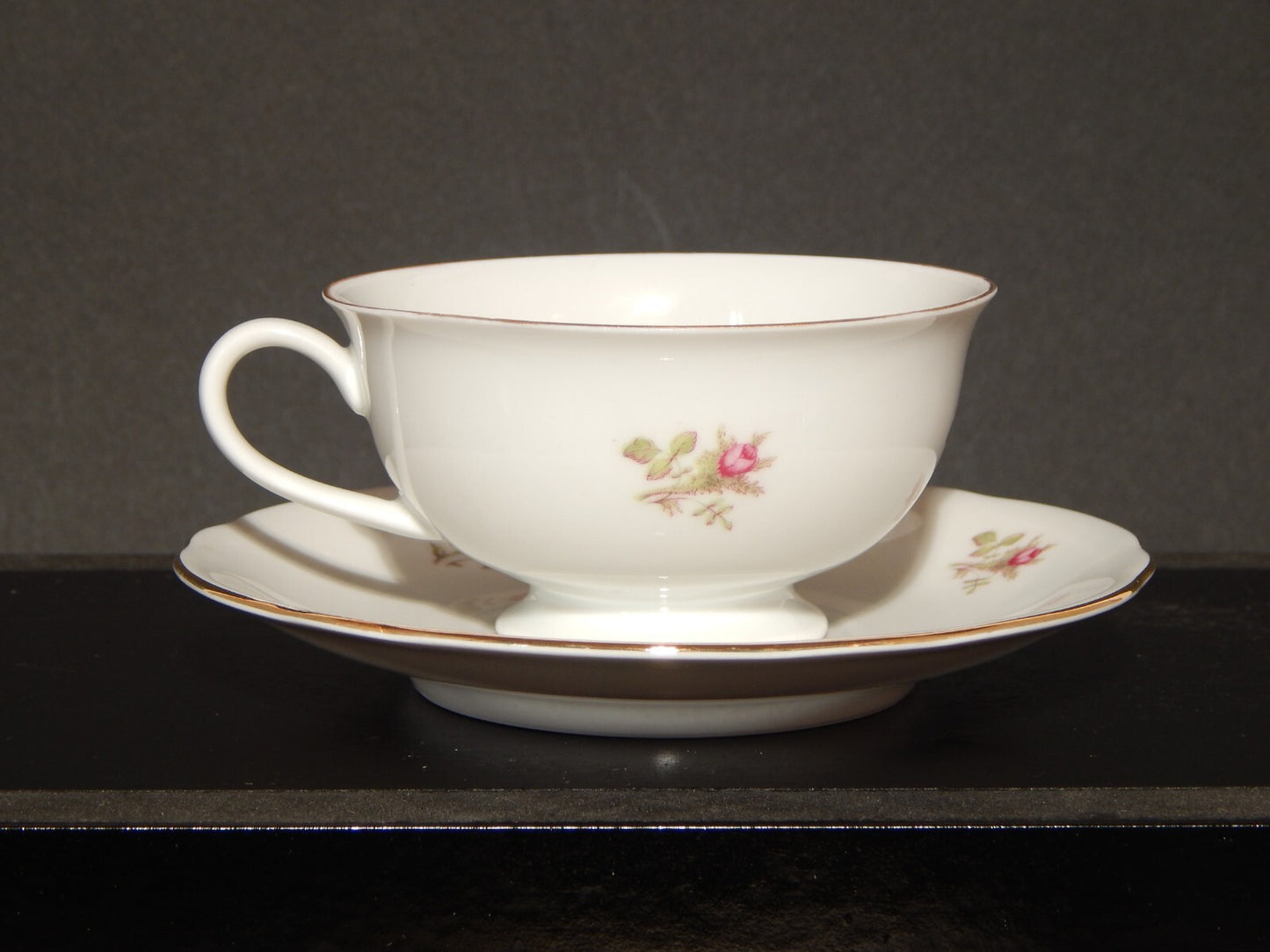 ANTICO SERVIZIO TÈ PORCELLANA BAVARIA OSCAR SCHALLER RHEINPFALZ ROSA CANINA